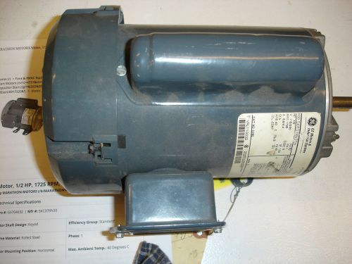 MARATHON MOTORS 5KC37RN35H Motor, 1/2 HP, 1725 RPM, 115/230V 60HZ