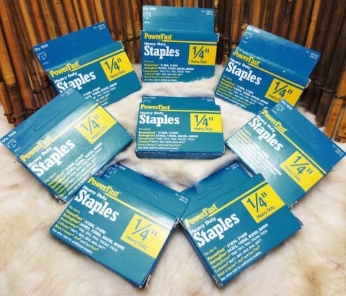 8 boxes of generic heavy duty 1/4&#034; staple gun staples lot for sale