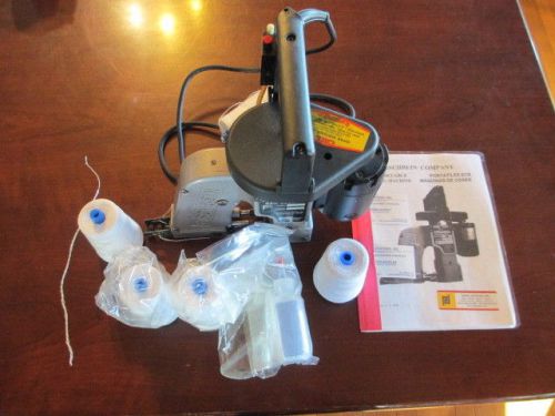 Fischbein model EH ECR Portable 1/12 Bag Closer sealer sewing machine w/ thread