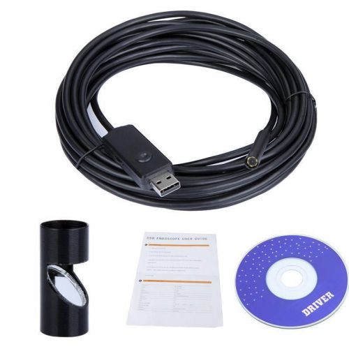 7M 1/6” VGA CMOS 6-LED USB Endoscope Inspection 7MM Camera Waterproof Borescope