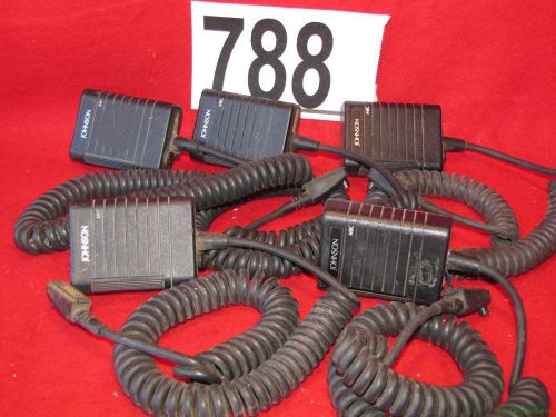 Lot of 5 ~ EF JOHNSON REMOTE SPEAKER MIC MICROPHONES 589-0015-040 ~ #788