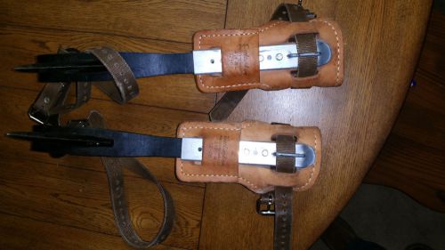 22&#034; BUCKINGHAM # 3120 R &amp; L GAFF CLIMBING SPIKES