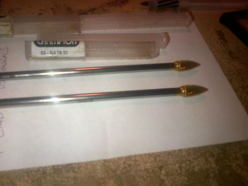 2 NEW Champion SG3-L6 3/8&#034; x 6&#034; Carbide Bur Tree Shape Double Cut