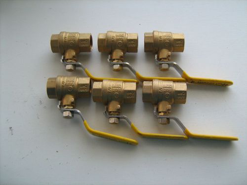 Lot of 6 Apollo 94A1 1/2&#034; Brass Ball Valve