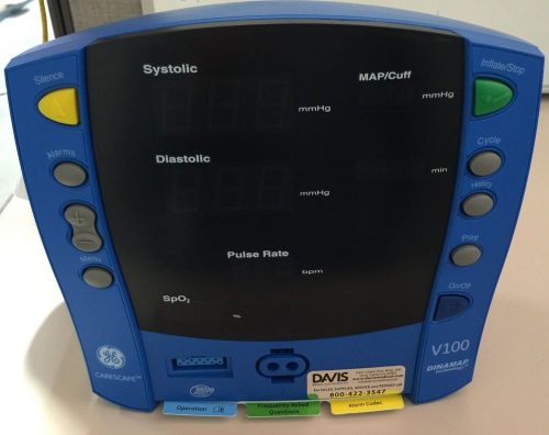 GE Carescape V100 Patient Monitor Spo2, NIBP