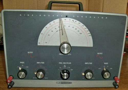 Heathkit Sine/Square Wave Generator Model IG-82 w/Test leads  Working