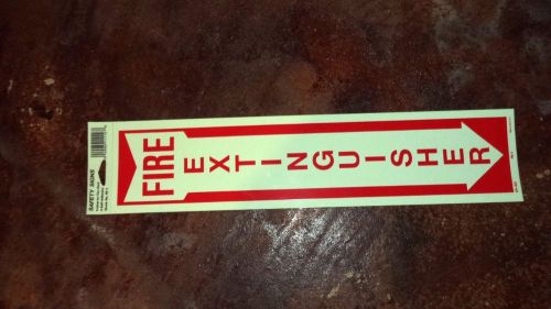 FIRE EXTINGUISHER  18&#034; X 4&#034;  Glow in the Dark DECAL STICKER FREE SHIPPING