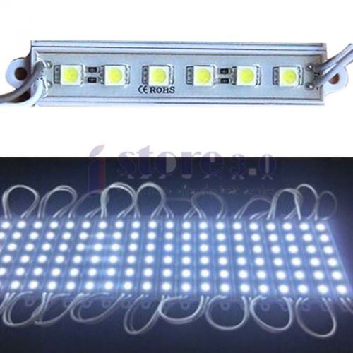 20pcs day white 5050 smd 6 led module waterproof ip65 dc 12v light lighting lamp for sale