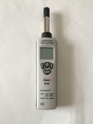 Supco DSP1000 Temperature, Humidity, Wbt - Dew Point Digital Psychrometer