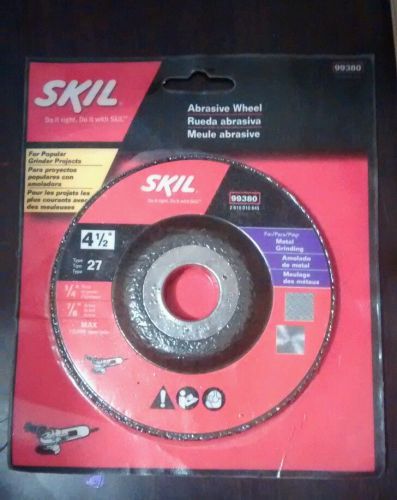 SKIL  4&amp;1/2&#034; Abrasive Grinding Wheel.Type 27. Item number 99380.