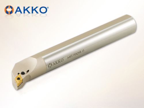 Akko A20P PDQNR 11 for DNMG 1104.. Coolant Boring Bar 107.5° degrees