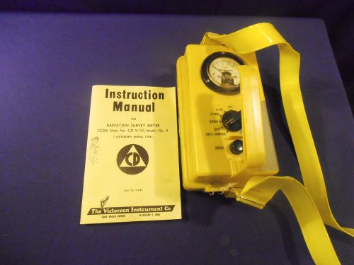 Victoreen CDV-710 Survey Meter Radiation Detector Geiger Counter