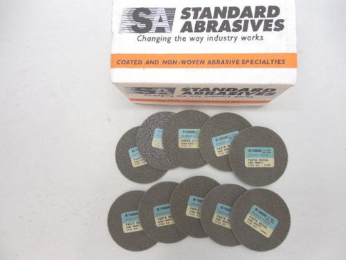 Box of 10 Standard Abrasives Unitized Series Wheels 3&#034; x 1/8&#034; x 1/4&#034; M A/O HD