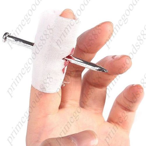 Practical Joke Injured Finger Nail Through Finger Toy Play a Trick Gadget Work