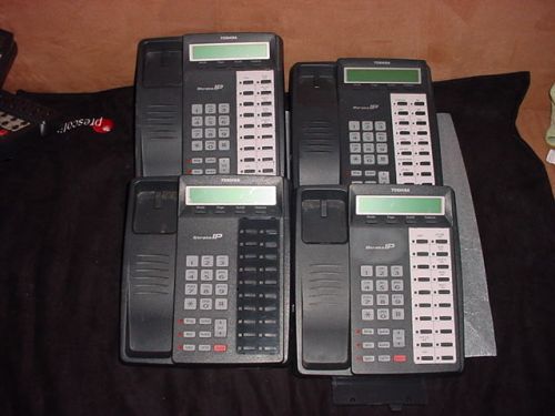 LOT of 4 - Toshiba IPT1020-SD Digital IP Business Phones