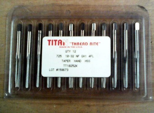 TITAN TAPER HAND TAPS 10-32 NF GH1 4FL HSS