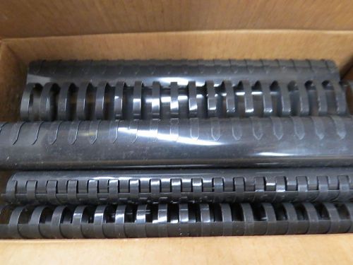 (50) GBC 1-1/2&#034; 1.5&#034; COMBBIND BLACK BINDING COMBS #15282 320 SHEET 19 RING *NEW*