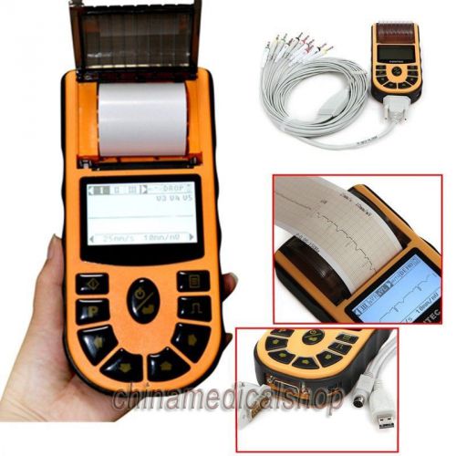 USA SELLER HANDHELD SINGLE CHANNEL ECG/EKG MACHINE ELECTROCARDIOGRAPH+ SOFTWARE