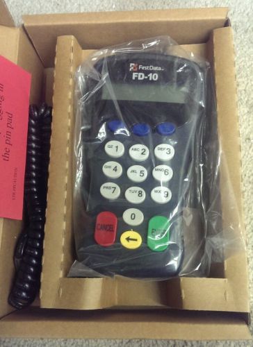 FIRST DATA FD-10 PIN Pad Credit Card Reader. New!!    Guaranteed.