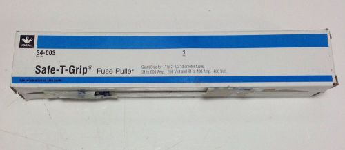 IDEAL SAFE-T-GRIP 31-600A FUSE PULLER NIB 34-003 104427