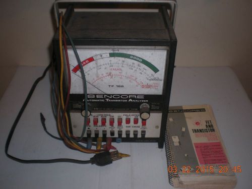 SENCORE TF 166 AUTOMATIC TRANSISTOR ANALYZER With Book