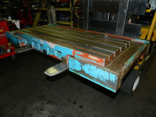 18&#034; x 46&#034; Cast Iron Welding / Layout Table, Off Matsuura MC-800VDC VMC, Used