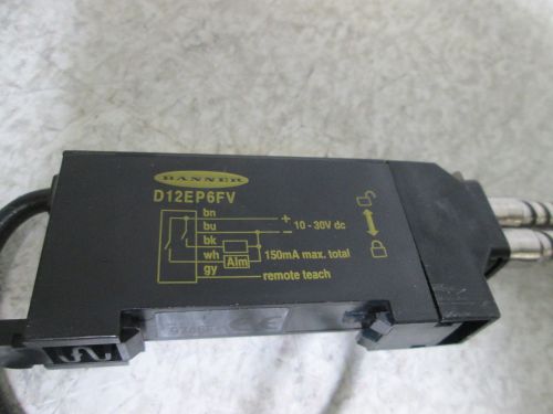 BANNER D12EP6FV PHOTOELECTRIC SENSOR *USED*