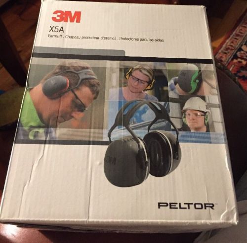 3M Peltor X-Series Over the Head Earmuffs NRR 31 dB One Size Fits Most Black X5A