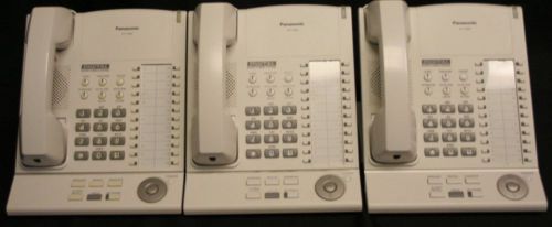 LOT OF 3 PANASONIC KX-T7625W DIGITAL SPEAKERPHONES. FREE SHIPPING!