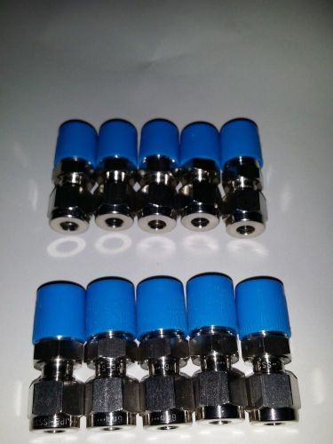 (Lot of 10 pcs) JPE Tube Fitting,  1/4&#034; NPT x 3/4&#034; O.D. ferrule SS316