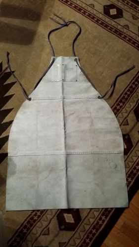 Vtg 41&#034;x30&#034; sears craftsman heavy split cowhide apron 26024 welding blacksmith for sale