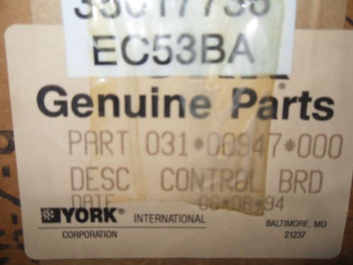 (V12) 1 NIB YORK 031-00947-000 CURRENT CONTROL MODULE