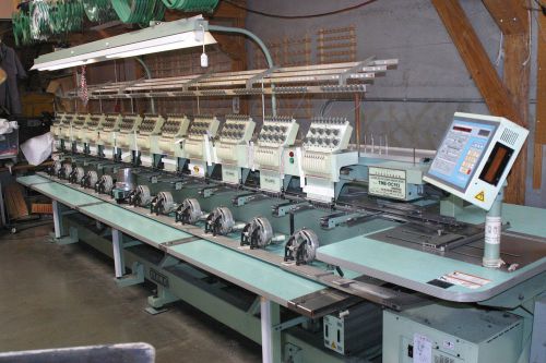 Tajima 12 head / 9 color embroidery machine TME-DC912 Excellent condition