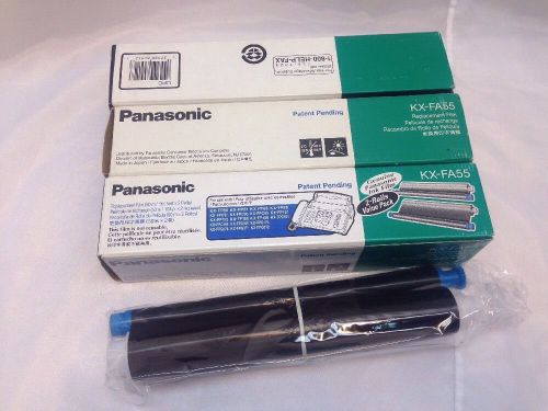 BRAND NEW OEM Genuine Panasonic KX-FA55 Replacement Film 5 Rolls  Made In Japan