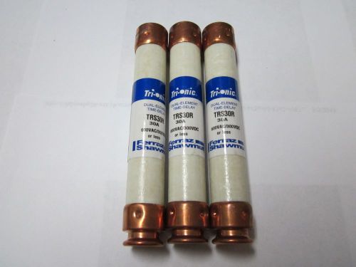 LOT OF 3 FERRAZ SHAWMUT TRS30R TRS-30R FUSE NEW NO BOX TRS 30 R