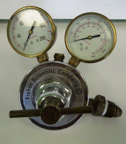Fisher Scientific Compressed Gas Regulator Unknown Model 3,000 PSI Used