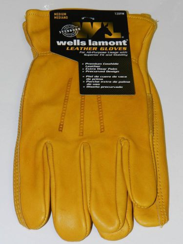 WELLS LAMONT PREMIUM LEATHER WORK GLOVES 1 PAIR LARGE L MEN&#039;S