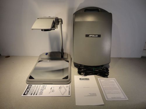 Apollo Ventura 4000 Overhead Projector 2000 Lumens Case &amp; Manuals Tested Working