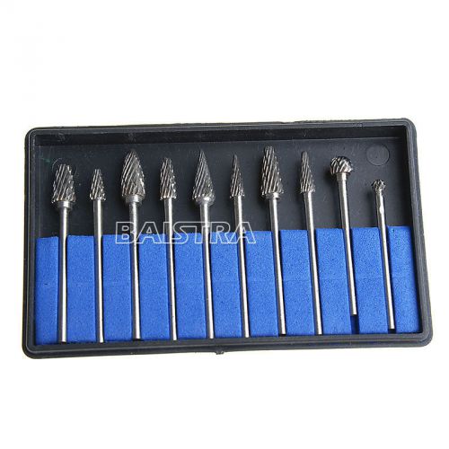 1Kit/10pcs Dental Tungsten Steel Carbide Drill For Handpiece 2.35mm in diameter