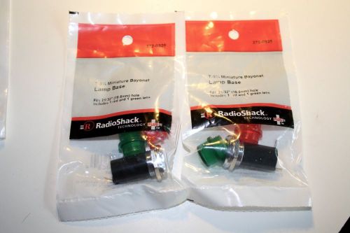 T-3 1/4 Minitature Bayonet Lamp Base #272-0325 By RadioShack lot of 2