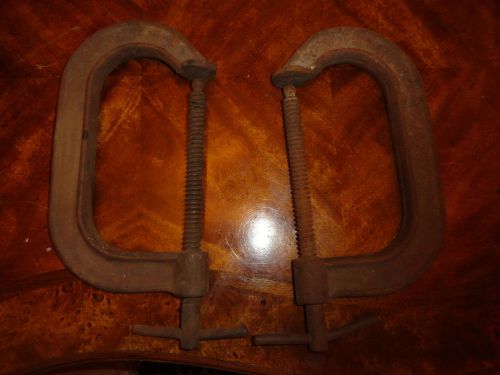 lot of 2 antique billings # 8&#034; BB 406 C Clamp