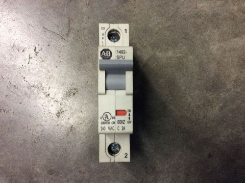 Allen Bradley 1492-SPU1C020 Ser A Circuit Breaker 1 Pole 240VAC