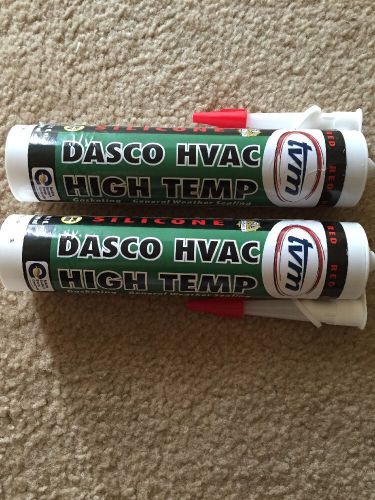 2 x DASCO HVAC HIGHT TEMPP RED SILICONE SEALANT TVM