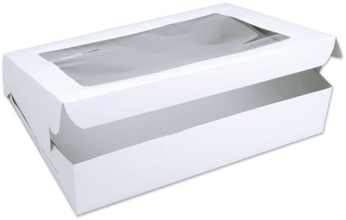 Window Cake Box-White 14&#034;X19&#034;X4&#034; 1/Pkg