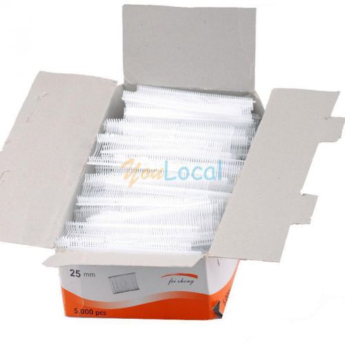 22x11x6cm 5000PCS 1&#034; Inch Fine White Plastic Price Tagging Barbs Fasteners