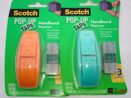 2 SCOTCH POP-UP TAPE HANDBAND DISPENSER