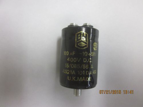 2 pc Aluminium Electrolytic Capacitor 100 uF,400 VDC, ALS21A101DA400 BHC Aerovox