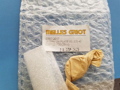 NEW MELLES GRIOT 25.0mm UV PLATE BEAM SPLITTER 320-40 03BTQ017 LAB LASER