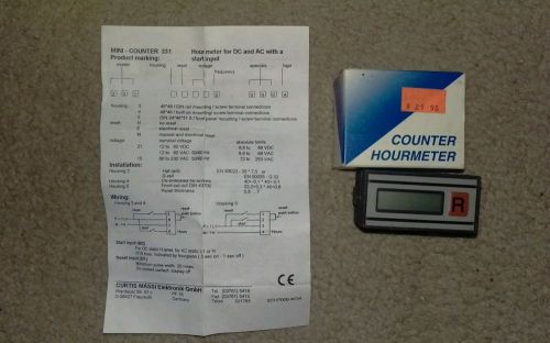 Curtis massl hour meter #231-5m150-000n for sale