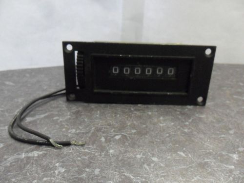 Nice Veeder Root 744396-211 6-Digit Mechanical Counter 115 AC 60HZ  6 Watts